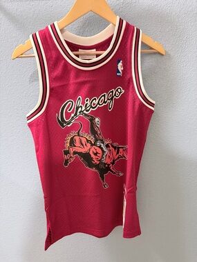 Mitchell & Ness Chicago Burgundy Hardwood Classics Jersey